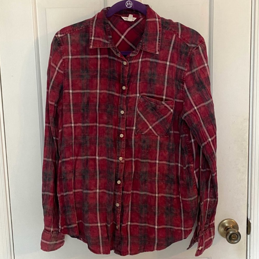 Aeropostale Distressed Flannel